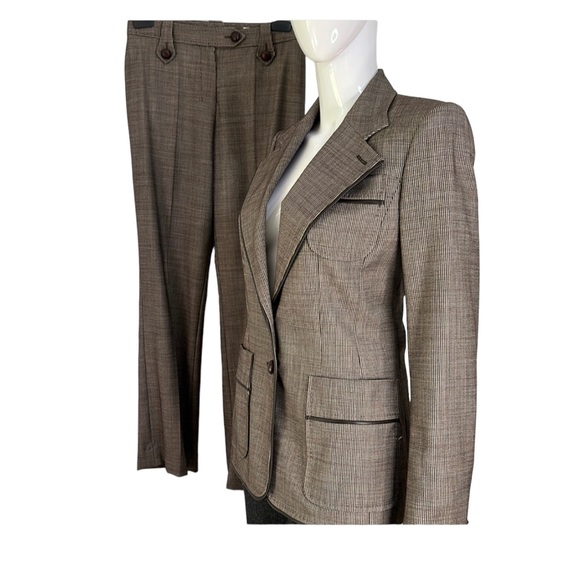 YVES SAINT LAURENT vintage 2PCS brown wool suit, FR36….REDUCED - Picture 2 of 16